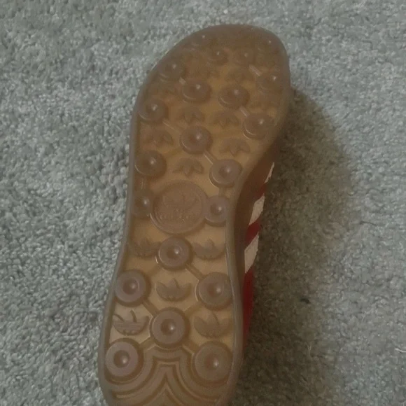 adidas Gazelle Red and White Women's Shoes - Picture 2 of 9